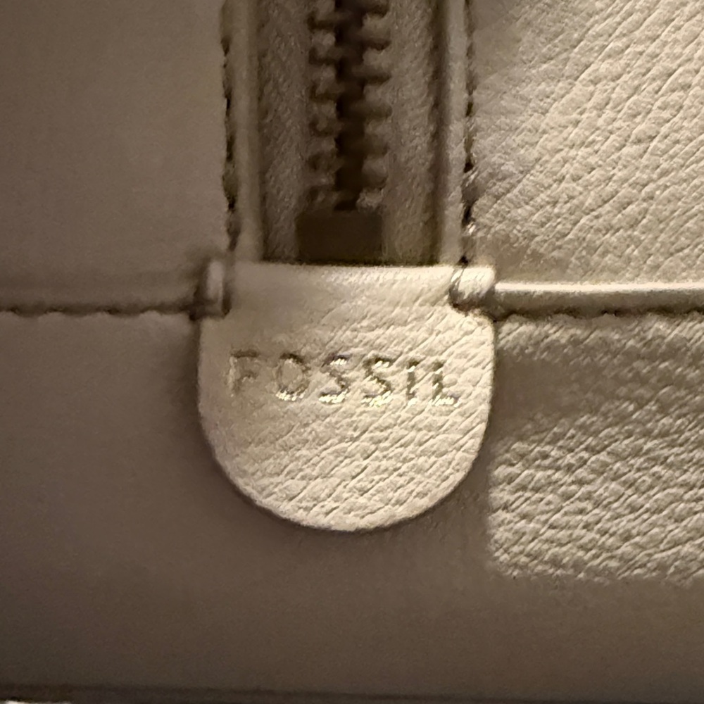 Fossil Tan Monogram Satchel - Picture 9 of 14
